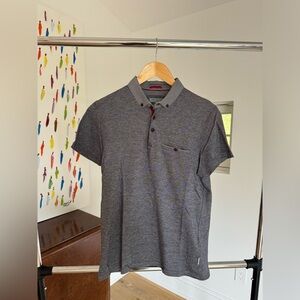 Ted Baker Heather Grey Polo